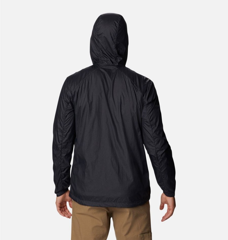 Black Men's Columbia Loop Trail Windbreaker | GLPIU-1735