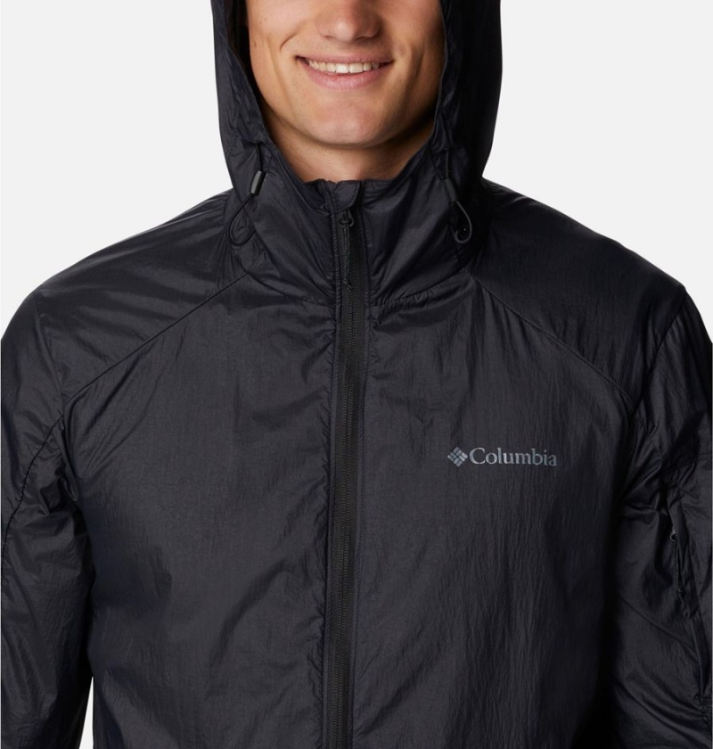 Black Men's Columbia Loop Trail Windbreaker | GLPIU-1735