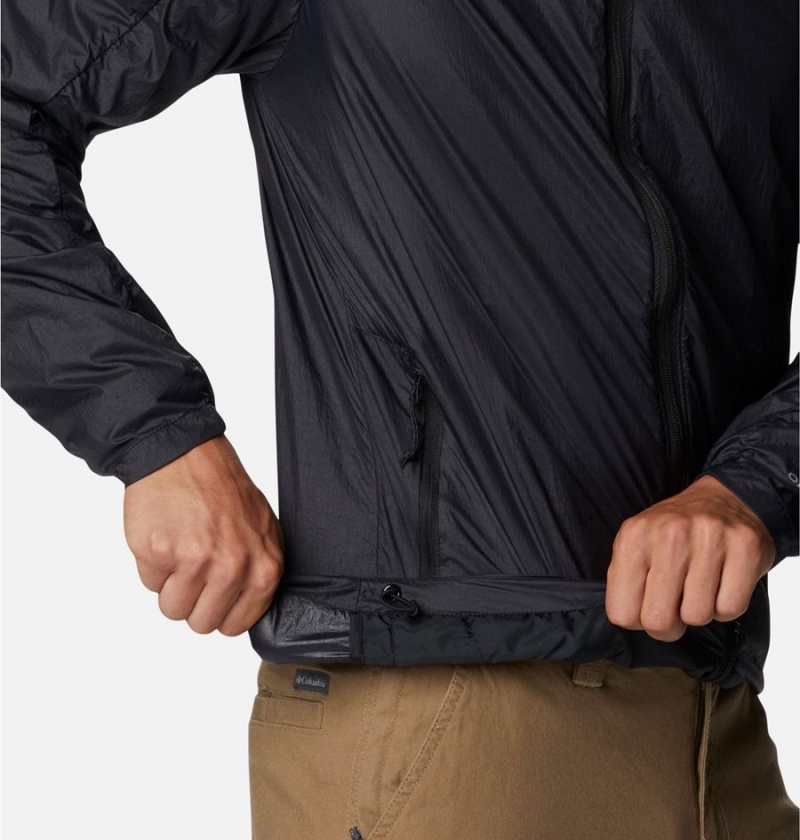 Black Men's Columbia Loop Trail Windbreaker | GLPIU-1735