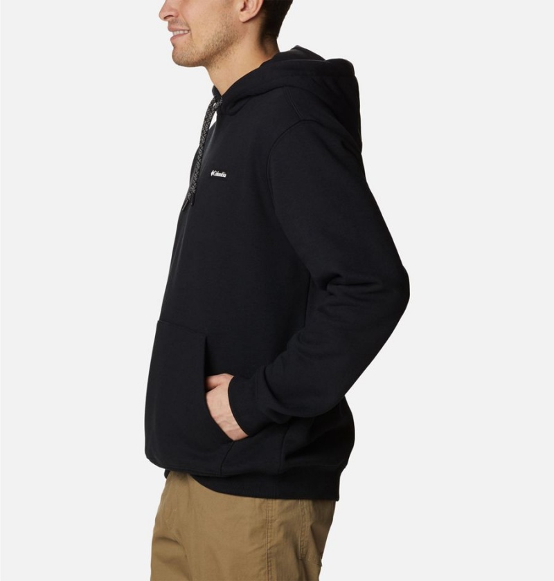 Black Men's Columbia Marble Canyon Heavyweight Fleece Hoodie | JAPTR-1826