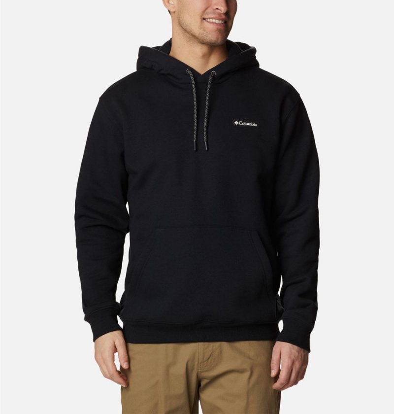 Black Men\'s Columbia Marble Canyon Heavyweight Fleece Hoodie | JAPTR-1826