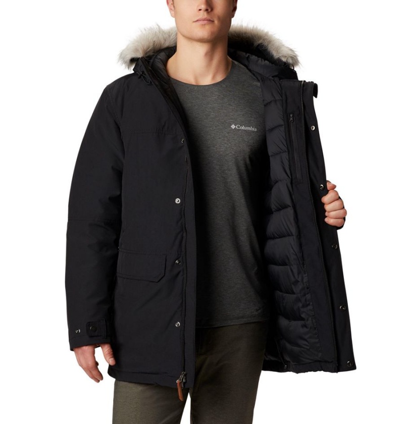 Black Men's Columbia Marquam Peak Coats | XFBAH-1735