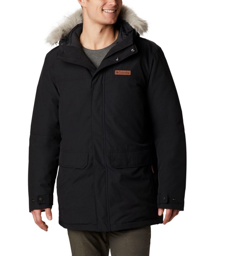 Black Men\'s Columbia Marquam Peak Coats | XFBAH-1735