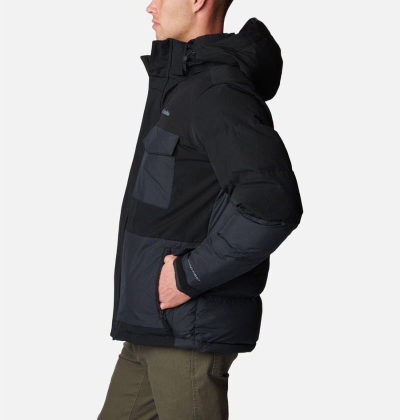 Black Men's Columbia Marquam Peak Fusion Insulated Puffer Jacket | QMZDO-6259