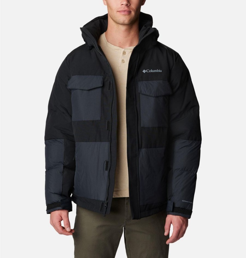 Black Men's Columbia Marquam Peak Fusion Insulated Puffer Jacket | QMZDO-6259