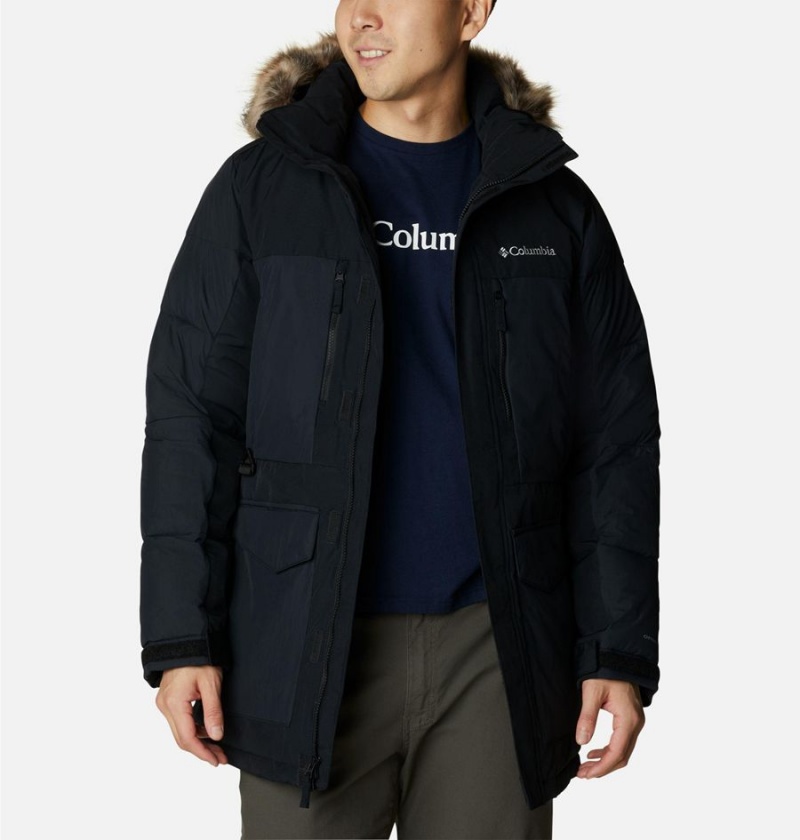 Black Men's Columbia Marquam Peak Fusion Omni Heat Infinity Insulated Coats | RYKUH-0597