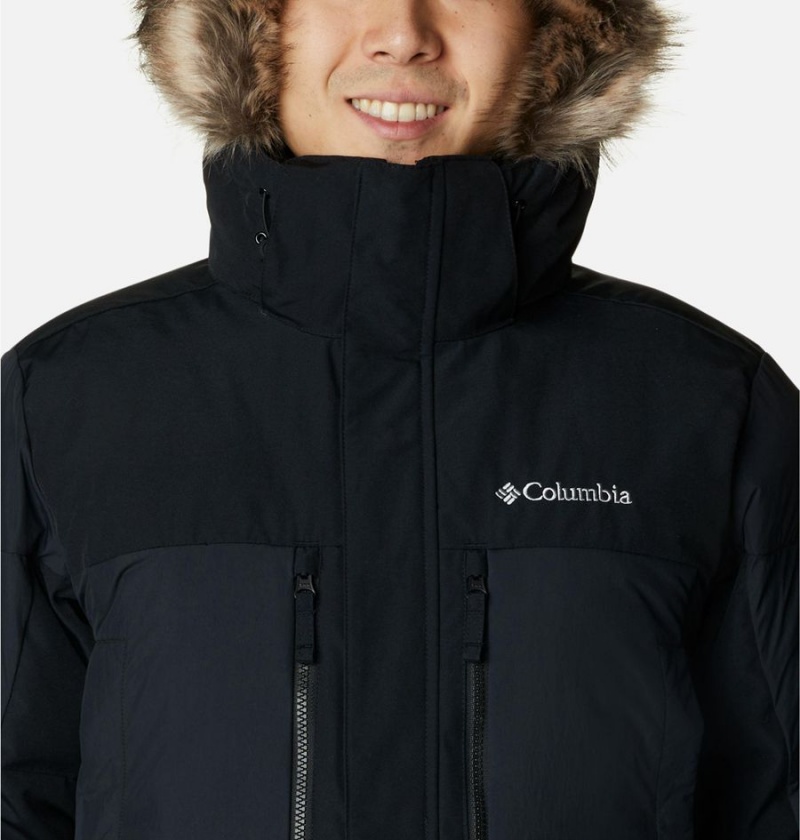 Black Men's Columbia Marquam Peak Fusion Omni Heat Infinity Insulated Coats | RYKUH-0597