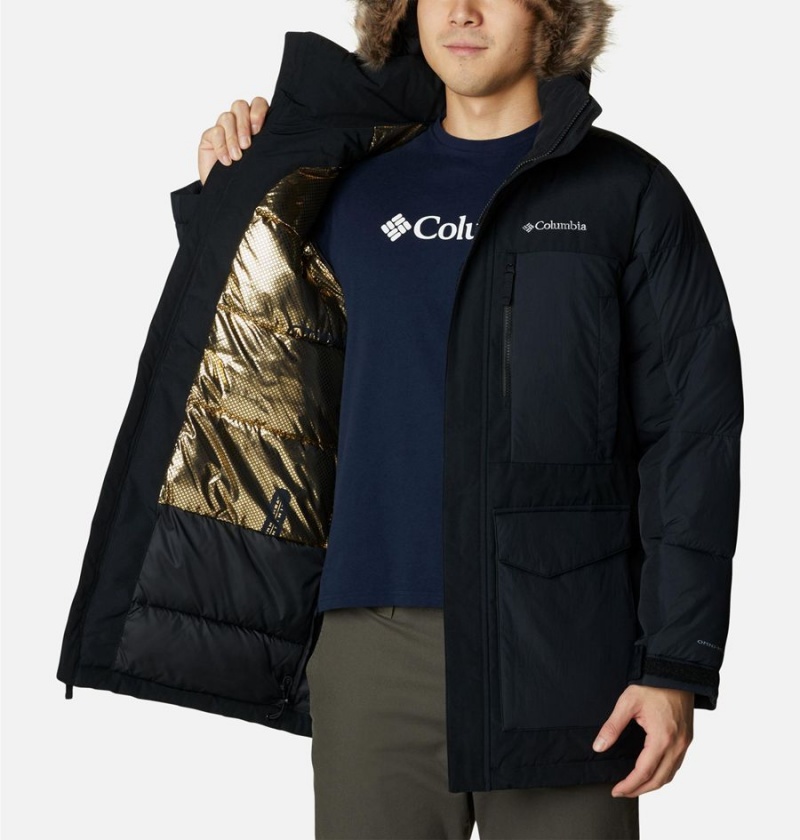 Black Men's Columbia Marquam Peak Fusion Omni Heat Infinity Insulated Coats | RYKUH-0597