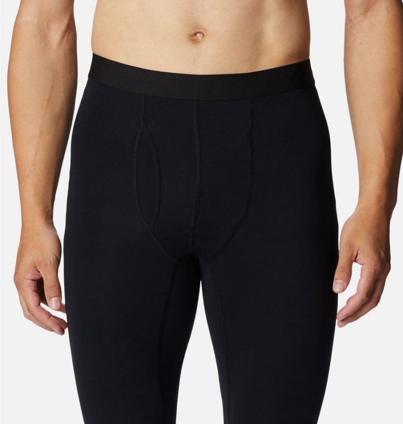 Black Men's Columbia Midweight Baselayer Tights Pants | QBECX-4035