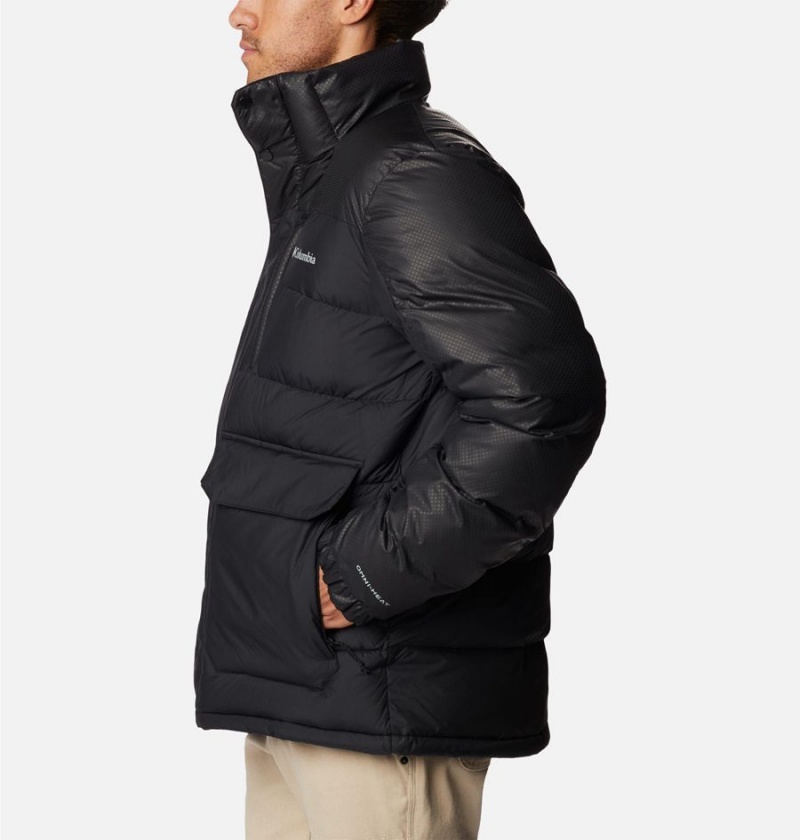 Black Men's Columbia Mineral Ridge Black Dot Insulated Puffer Jacket | HZDNU-1825