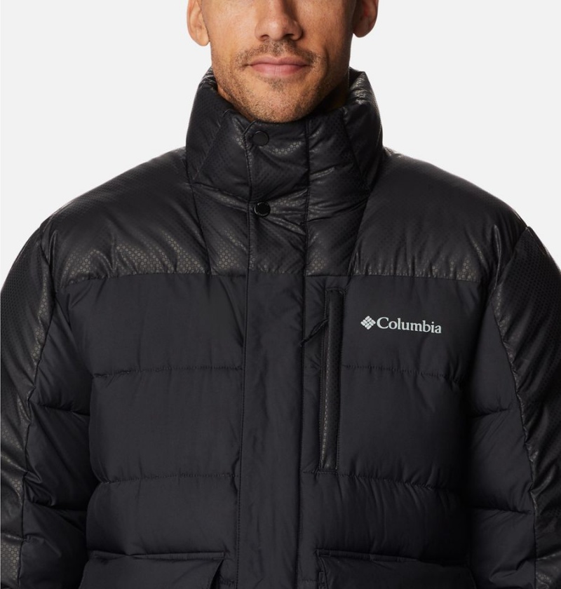 Black Men's Columbia Mineral Ridge Black Dot Insulated Puffer Jacket | HZDNU-1825