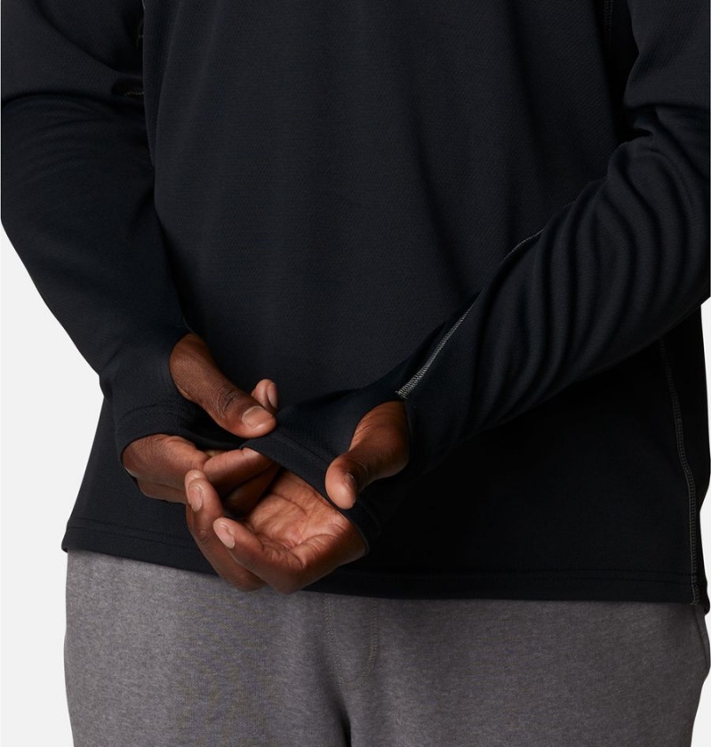 Black Men's Columbia Narrows Pointe Long Sleeve T-Shirt | RYUOG-9826