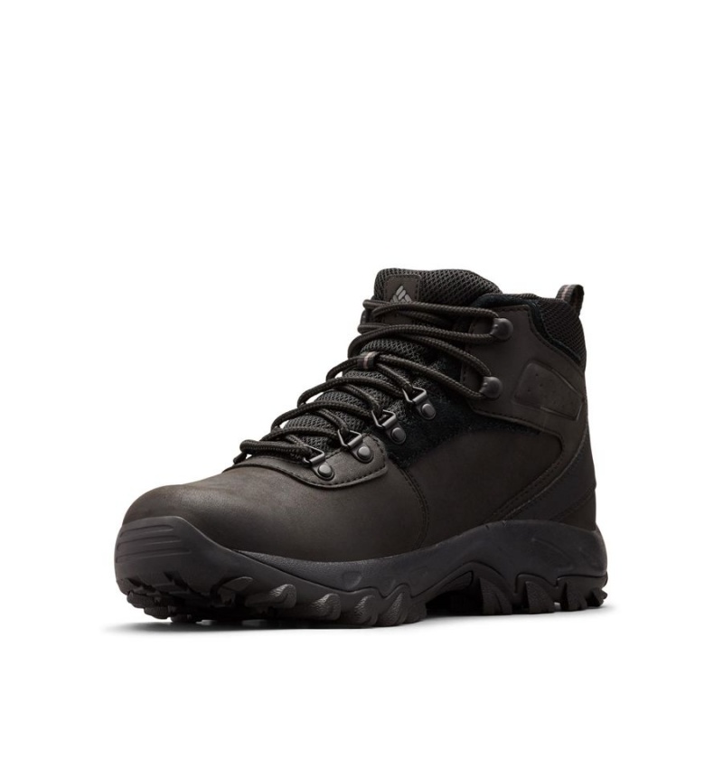 Black Men's Columbia Newton Ridge Plus II Waterproof Boot Hiking Shoes | YUWCE-0975