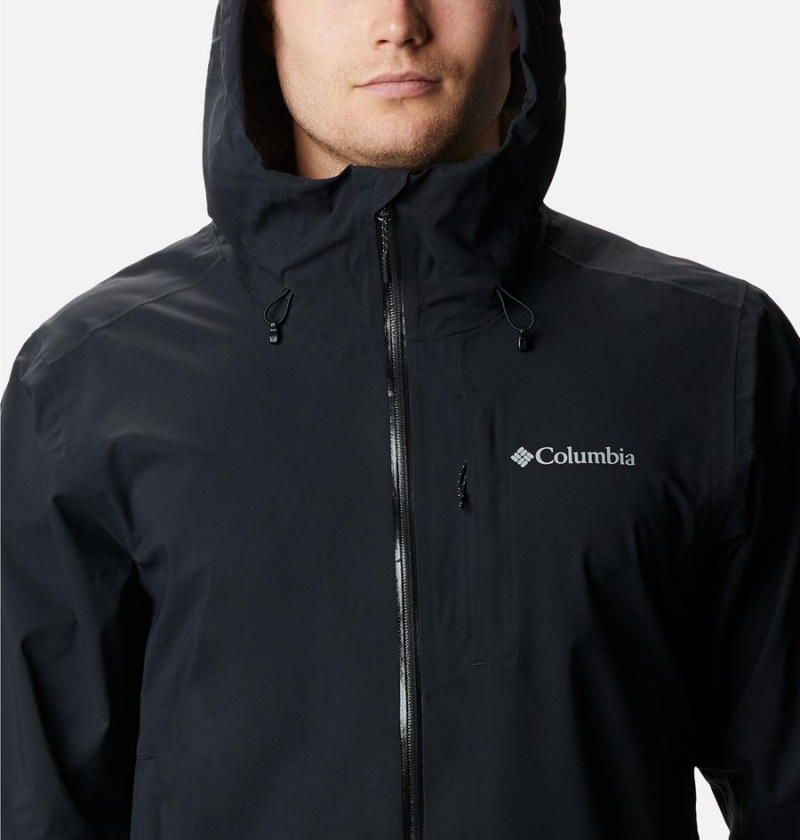 Black Men's Columbia Omni-Tech Ampli-Dry Shell Rain Jacket | RSEGI-6317