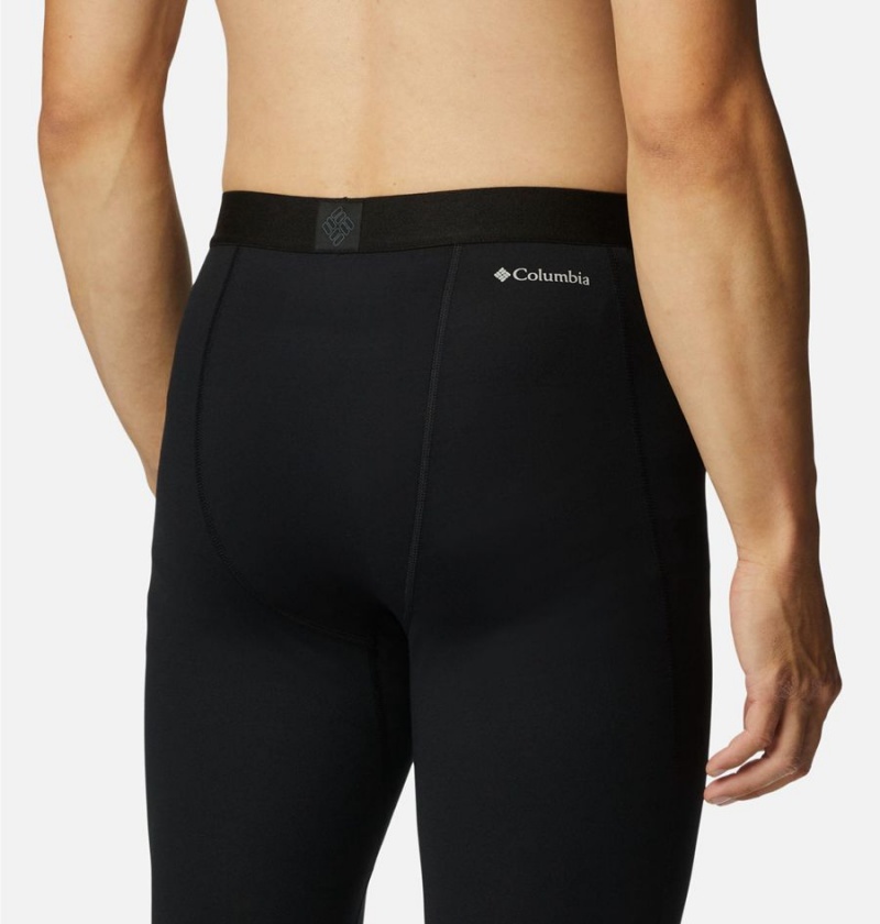 Black Men's Columbia Omni Heat Heavyweight Baselayer Tights Pants | OHDUG-0326