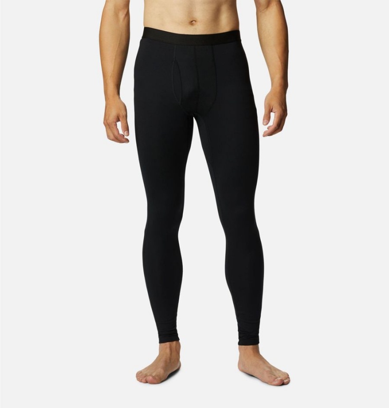 Black Men\'s Columbia Omni Heat Heavyweight Baselayer Tights Pants | OHDUG-0326