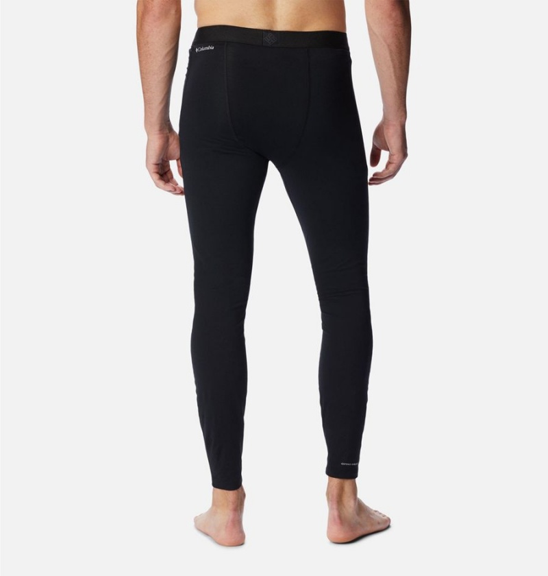 Black Men's Columbia Omni Heat Midweight Baselayer Tights Pants | VSWUZ-4285