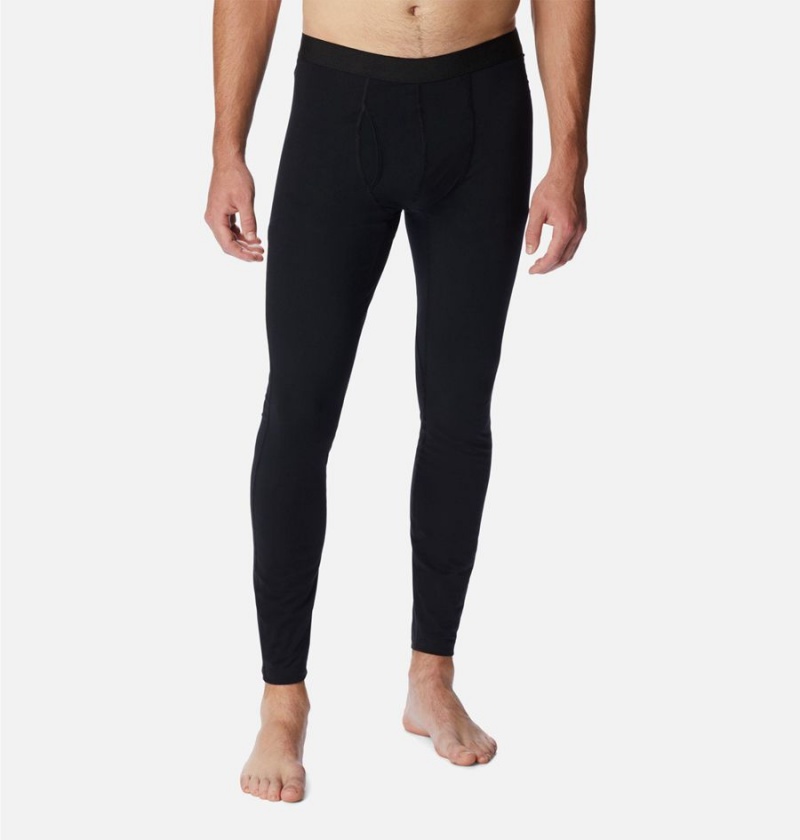 Black Men\'s Columbia Omni Heat Midweight Baselayer Tights Pants | VSWUZ-4285