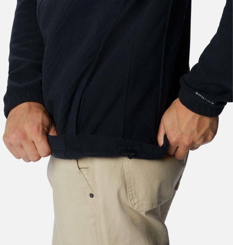 Black Men's Columbia Overlook Trail Full Zip Fleece Jacket | MBONJ-3628