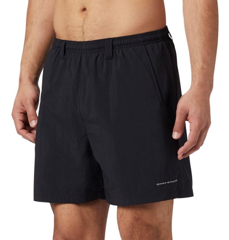 Black Men's Columbia PFG Backcast III Water Shorts | ZEJMF-3084