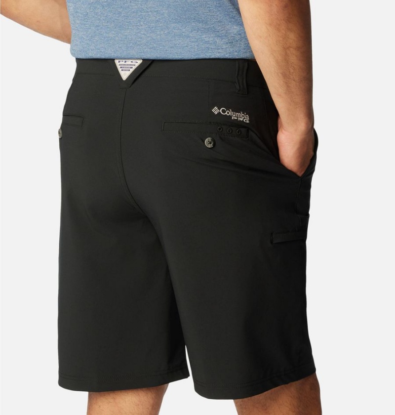 Black Men's Columbia PFG Grander Marlin II Offshore Shorts | DVFHZ-5061