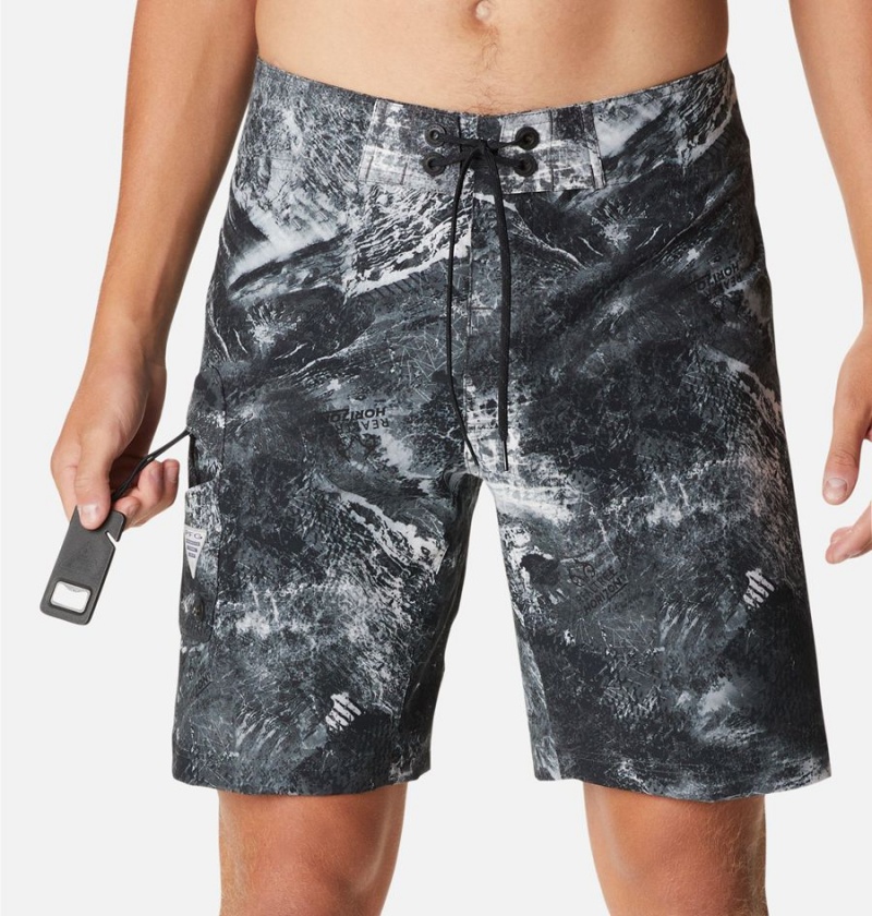 Black Men's Columbia PFG Offshore II Board Shorts | FWMJR-4937