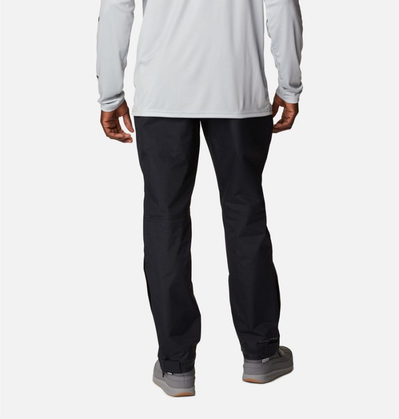 Black Men's Columbia PFG Omni-Tech 3D Pants | DPIZS-0935