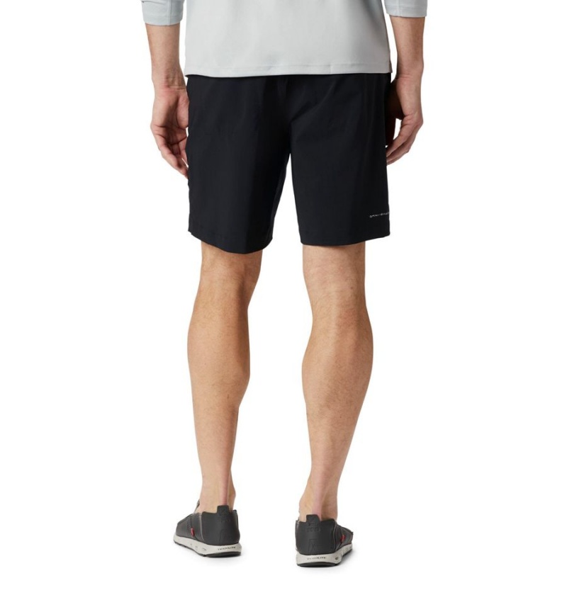 Black Men's Columbia PFG Permit III Shorts | KDHPT-2983