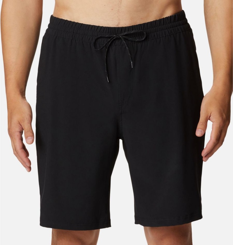 Black Men's Columbia PFG Slack Tide Hybrid Water Shorts | GCNSZ-9724