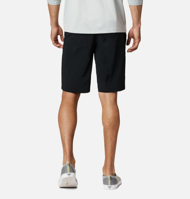 Black Men's Columbia PFG Slack Tide Shorts | TALYI-0476