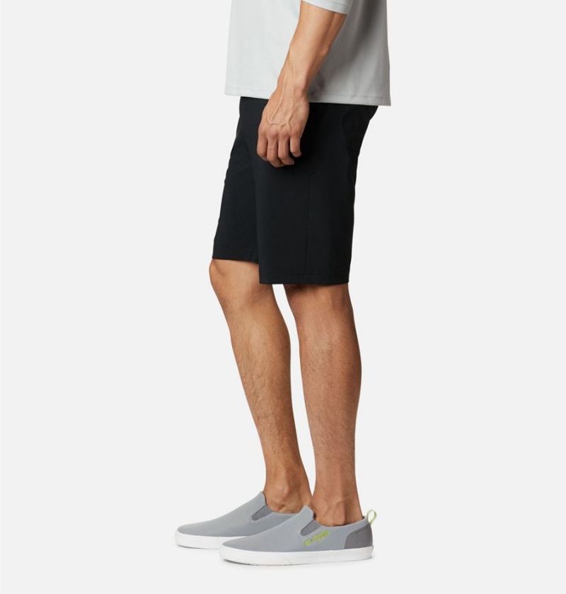 Black Men's Columbia PFG Slack Tide Shorts | TALYI-0476