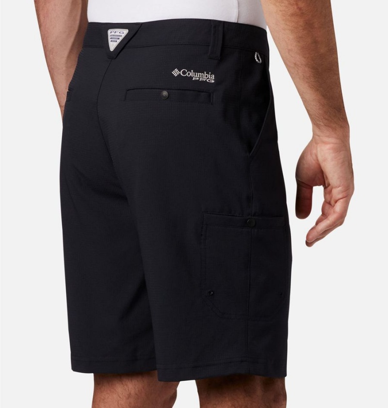 Black Men's Columbia PFG Tamiami Shorts | AQDUN-8213