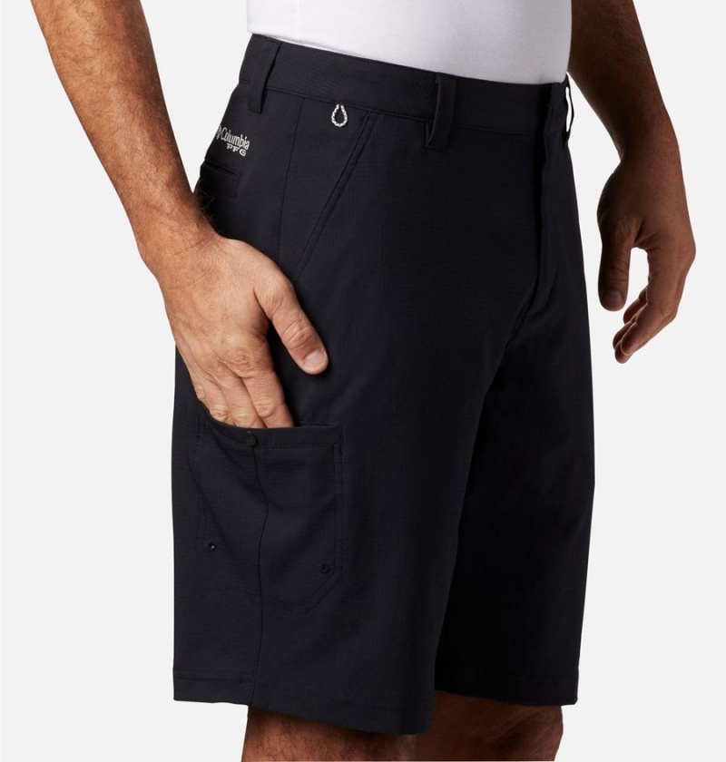 Black Men's Columbia PFG Tamiami Shorts | AQDUN-8213