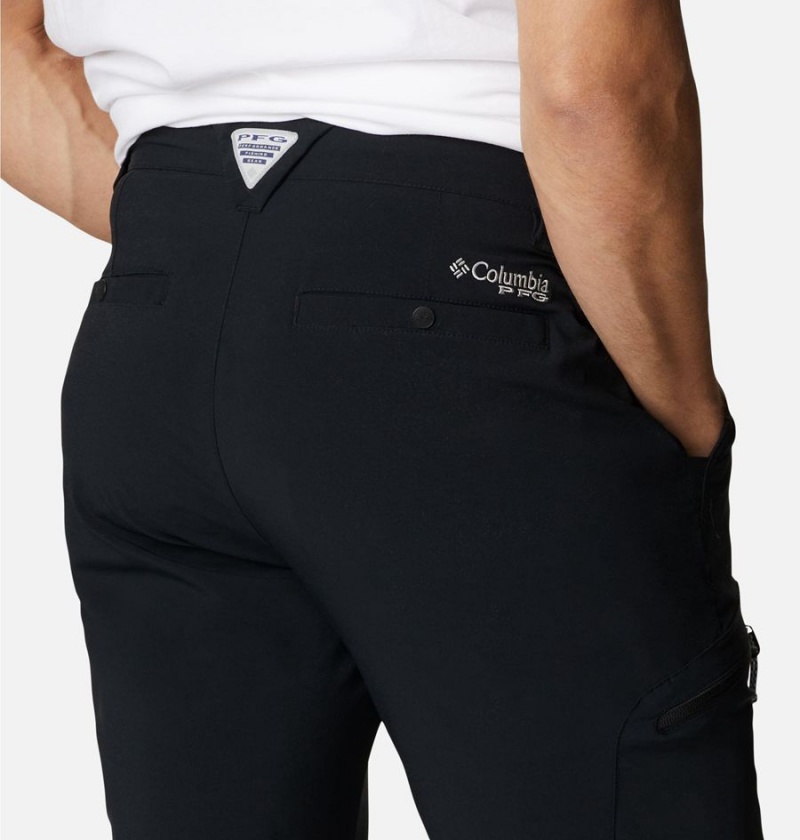 Black Men's Columbia PFG Terminal Tackle Pants | NBALC-6290