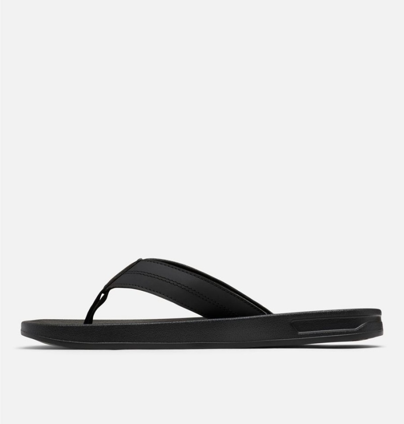 Black Men's Columbia PFG Tidal Ray Flip Flop Sandals | IDKYB-9261