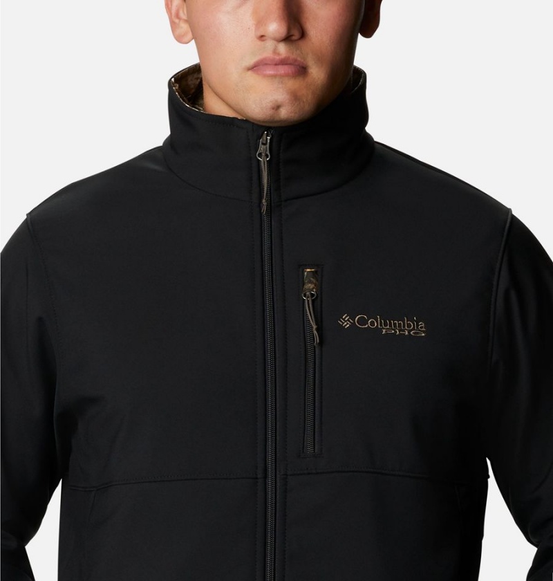 Black Men's Columbia PHG Ascender Softshell Jackets | ASHRL-6025