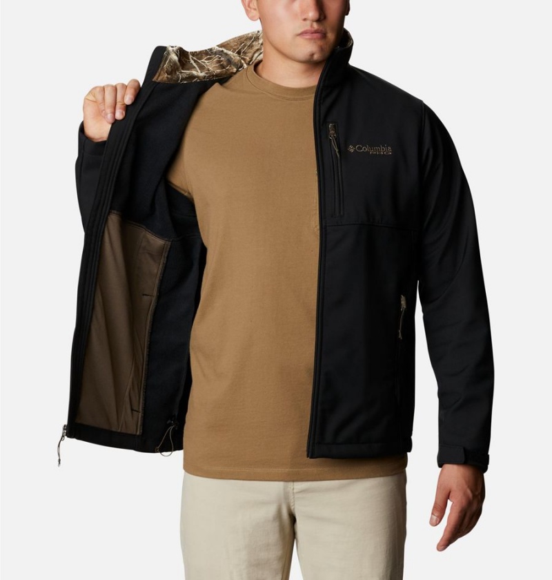 Black Men's Columbia PHG Ascender Softshell Jackets | ASHRL-6025