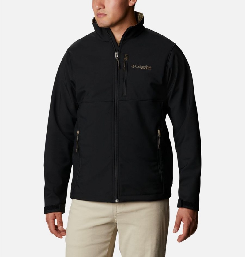 Black Men\'s Columbia PHG Ascender Softshell Jackets | ASHRL-6025