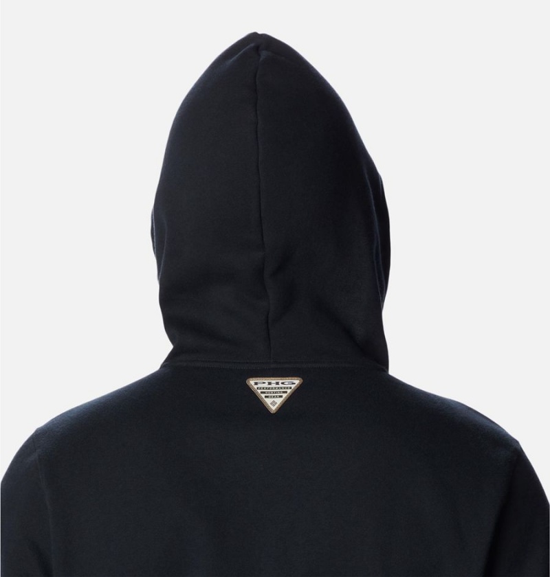 Black Men's Columbia PHG Game Flag II Hoodie | KFUPR-9128