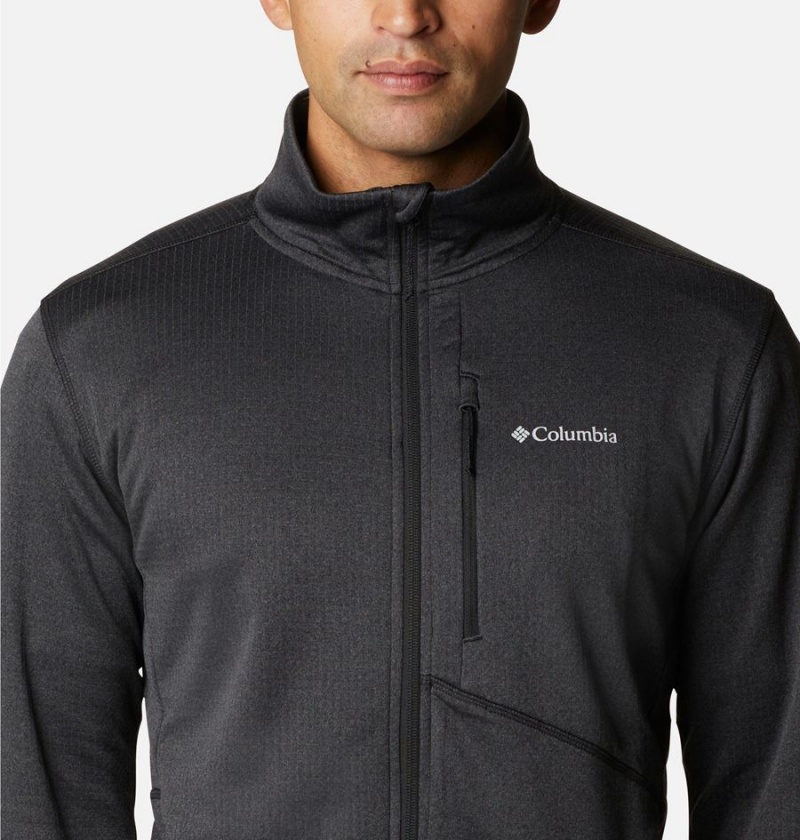 Black Men's Columbia Park View Full Zip Fleece Jacket | VGMBR-1960