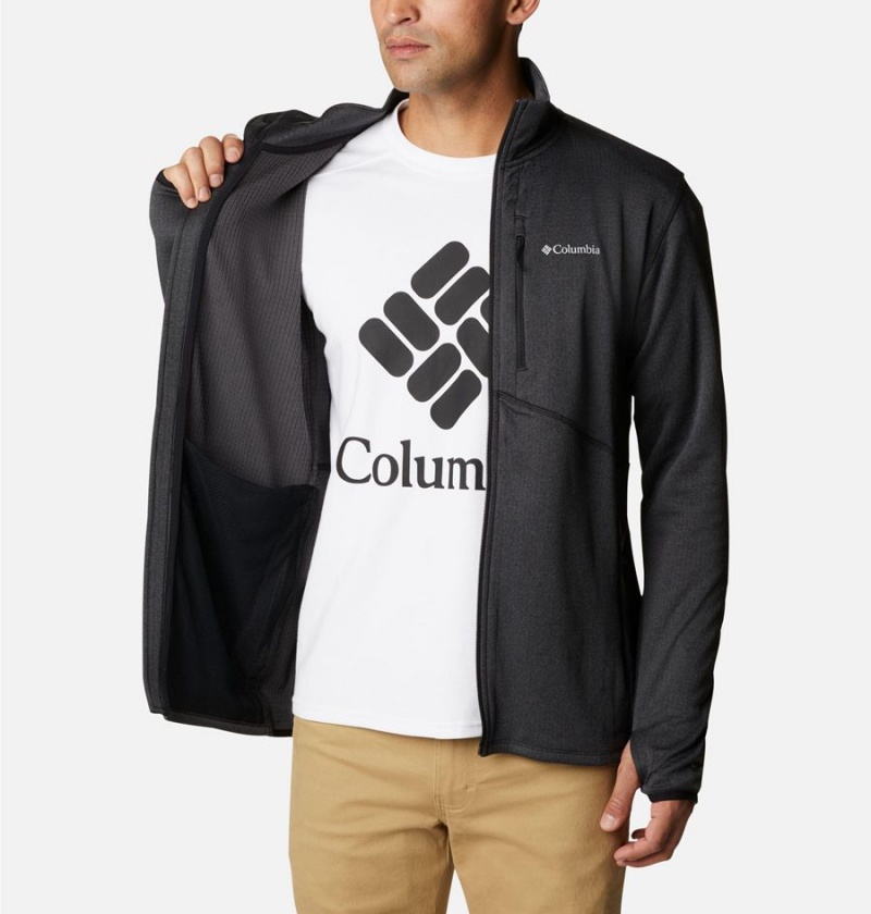 Black Men's Columbia Park View Full Zip Fleece Jacket | VGMBR-1960