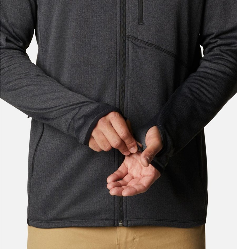 Black Men's Columbia Park View Full Zip Fleece Jacket | VGMBR-1960