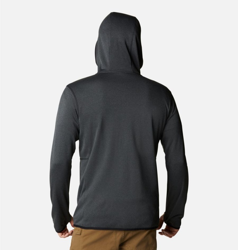 Black Men's Columbia Park View Full Zip Hoodie Fleece Jacket | ABSLY-1698