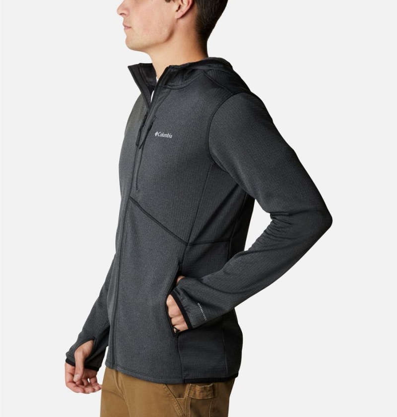 Black Men's Columbia Park View Full Zip Hoodie Fleece Jacket | ABSLY-1698