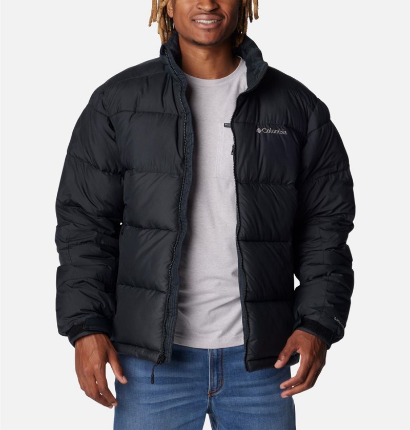 Black Men's Columbia Pike Lake II Insulated Puffer Jacket | IQWMV-7634