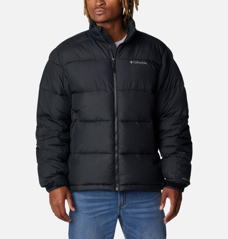 Black Men\'s Columbia Pike Lake II Insulated Puffer Jacket | IQWMV-7634