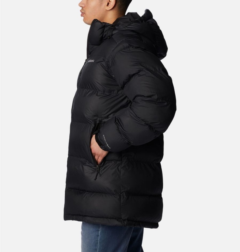 Black Men's Columbia Pike Lake Parka Insulated Puffer Jacket | WPDLU-3581