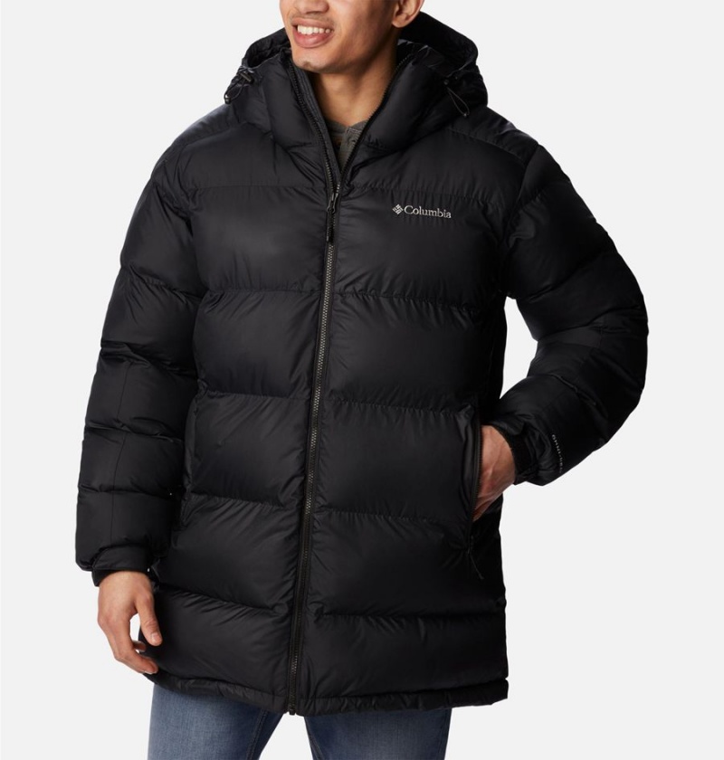 Black Men\'s Columbia Pike Lake Parka Insulated Puffer Jacket | WPDLU-3581