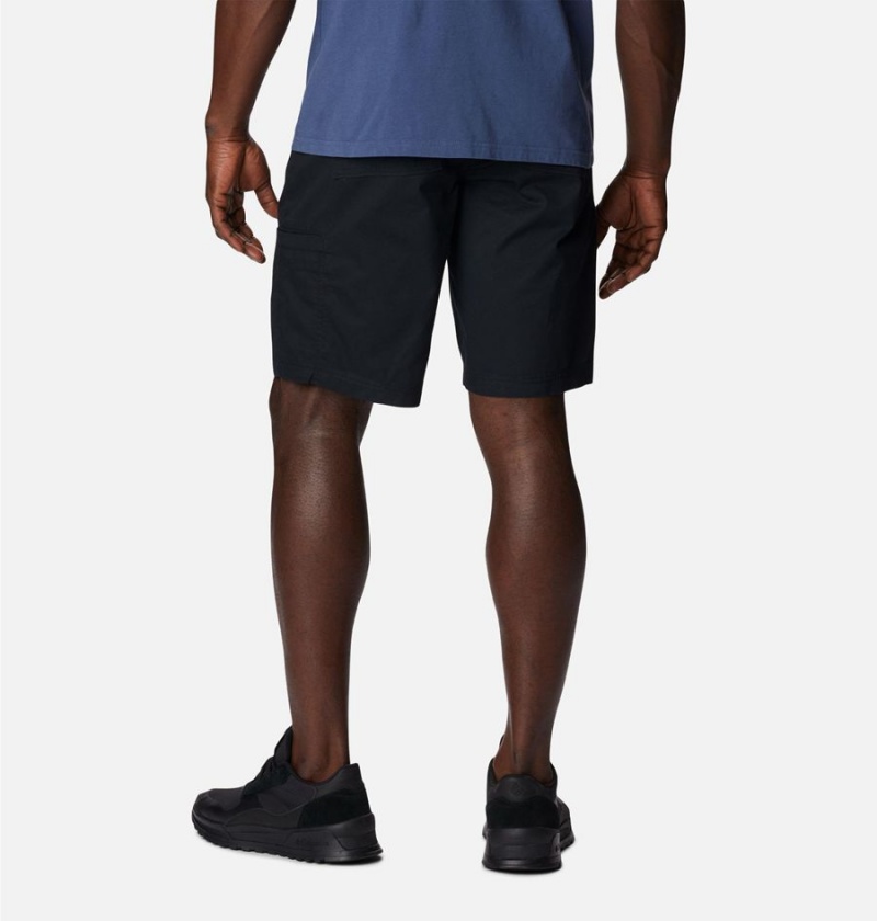 Black Men's Columbia Pine Canyon Cargo Shorts | EBMFV-9847