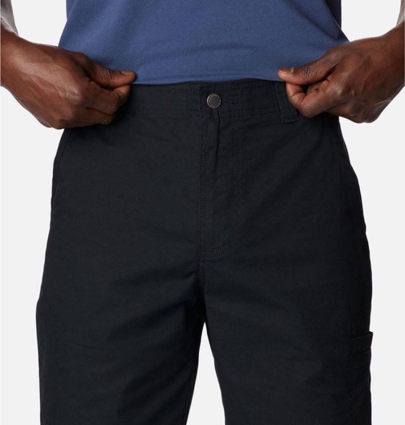 Black Men's Columbia Pine Canyon Cargo Shorts | EBMFV-9847